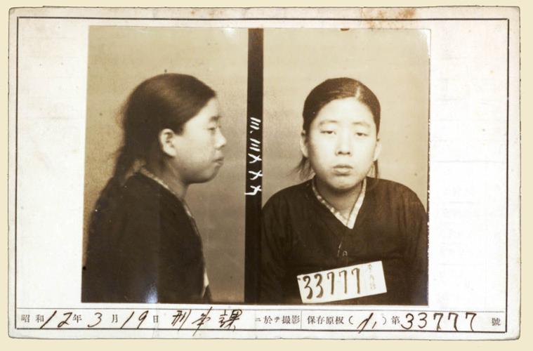 1937년 3월 19일에 촬영한 이병희의 일제감시대상인물카드. ©한국사데이터베이스