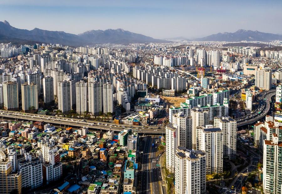 정릉로, 삼양로 일대에서 본 길음뉴타운(1)