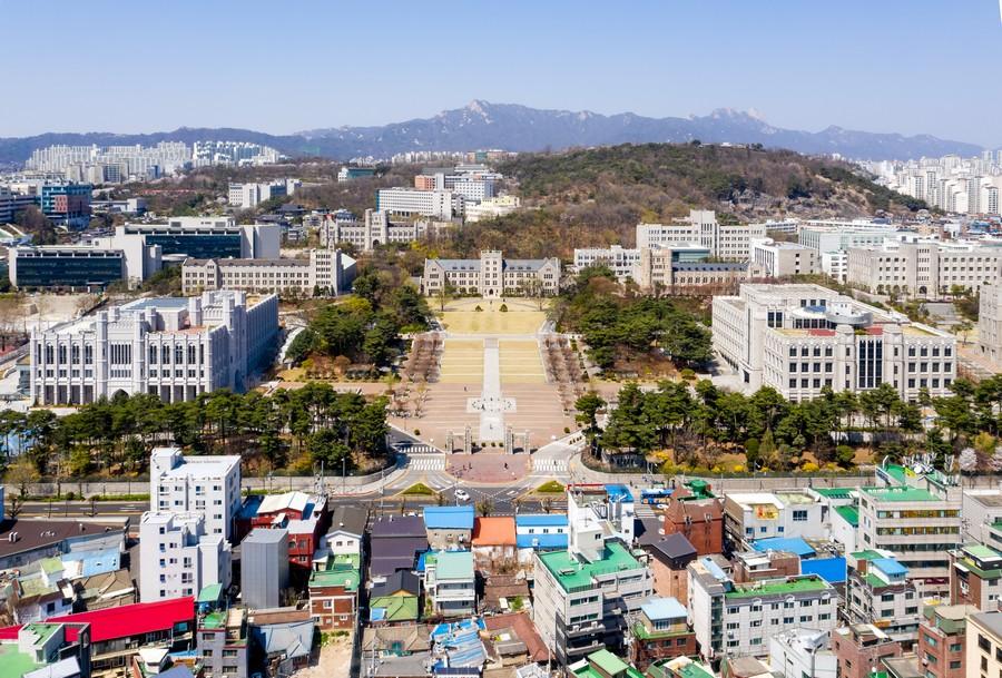 고려대학교 본관 주변 전경