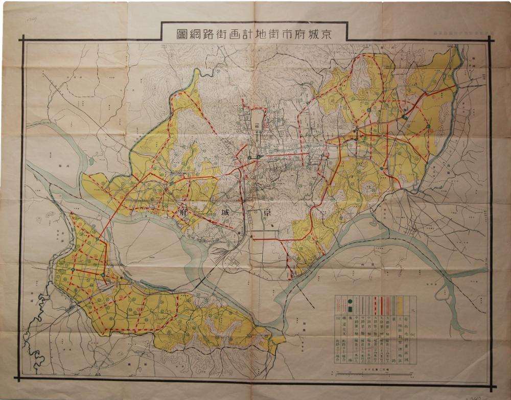 경성부 시가지 계획 가로망도, 1930년대