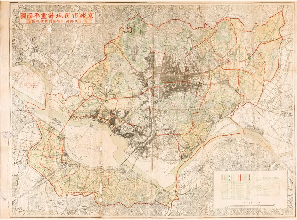 경성시가지계획평면도, 1937