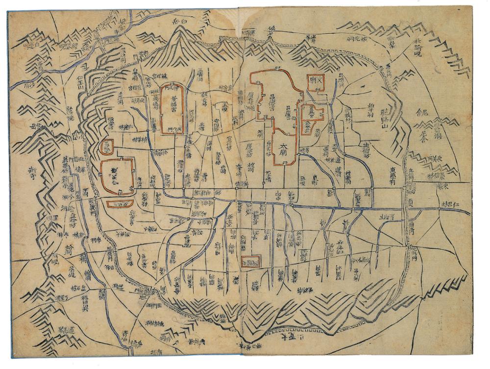  《대동여지도》 중 <도성도>, 1861