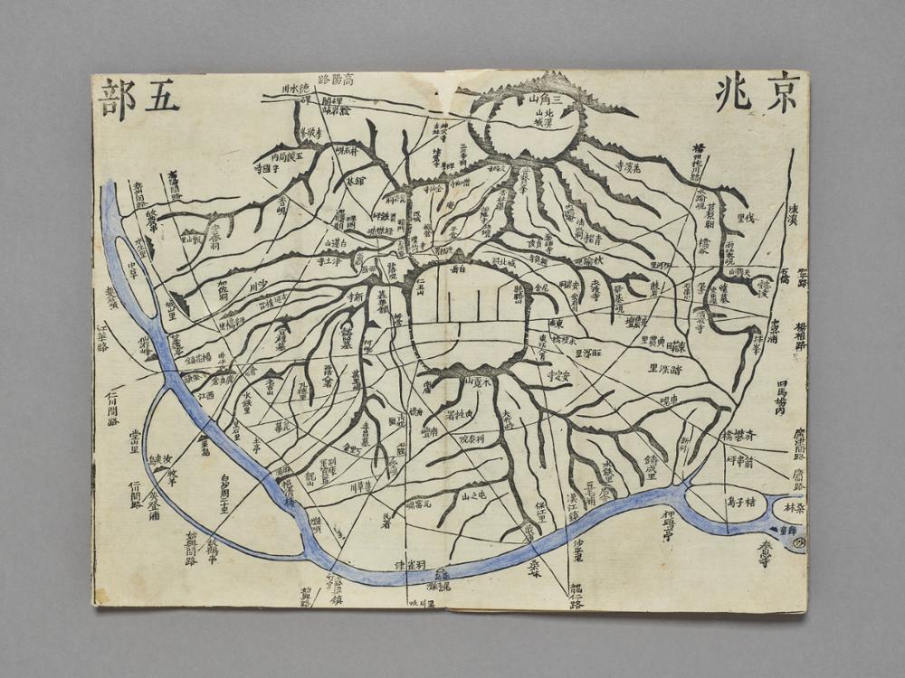 《대동여지도》 중 <경조오부도>, 1861