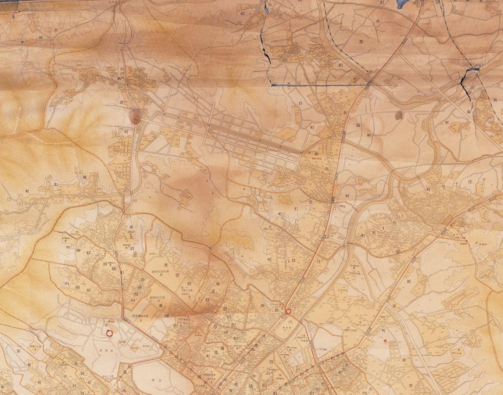 지번입대경성정밀도의 세부: 동대문 외곽 부근, 1940