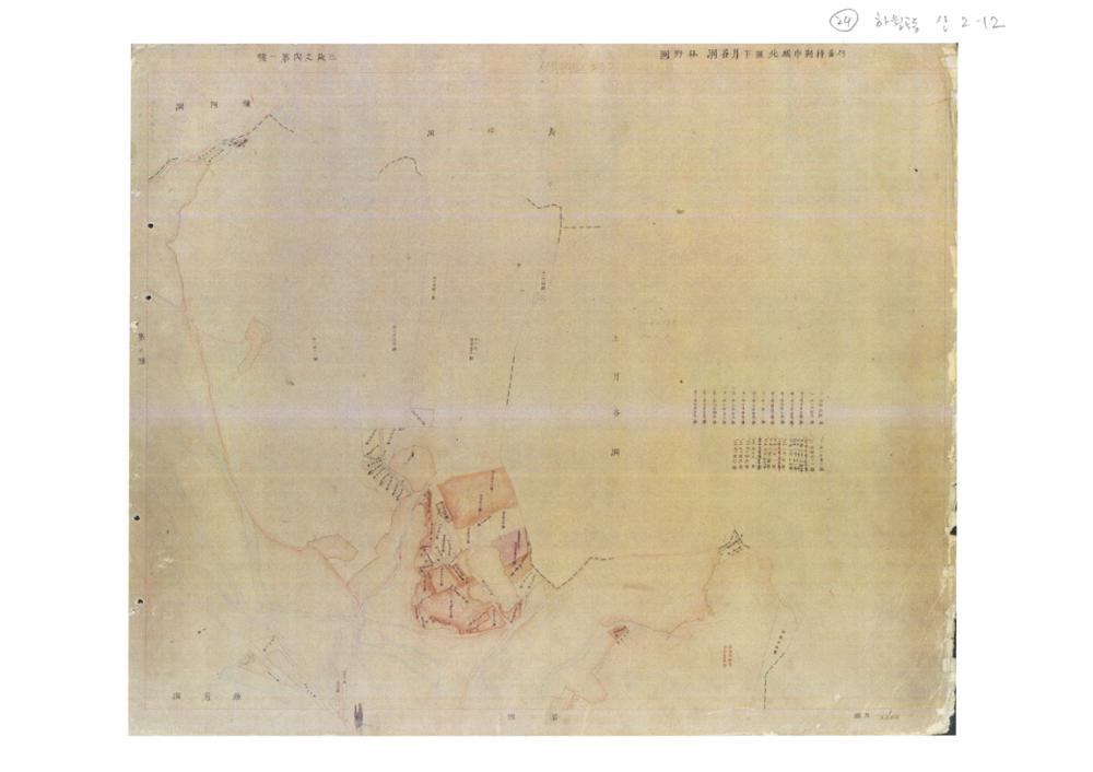 임야도 : 하월곡동 산2-12 일대, 1963년 이전