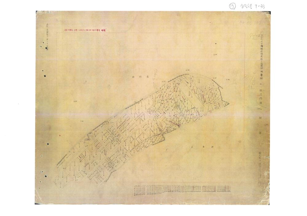 지적도 : 구 상월곡동 7-33번지 일대, 1969년