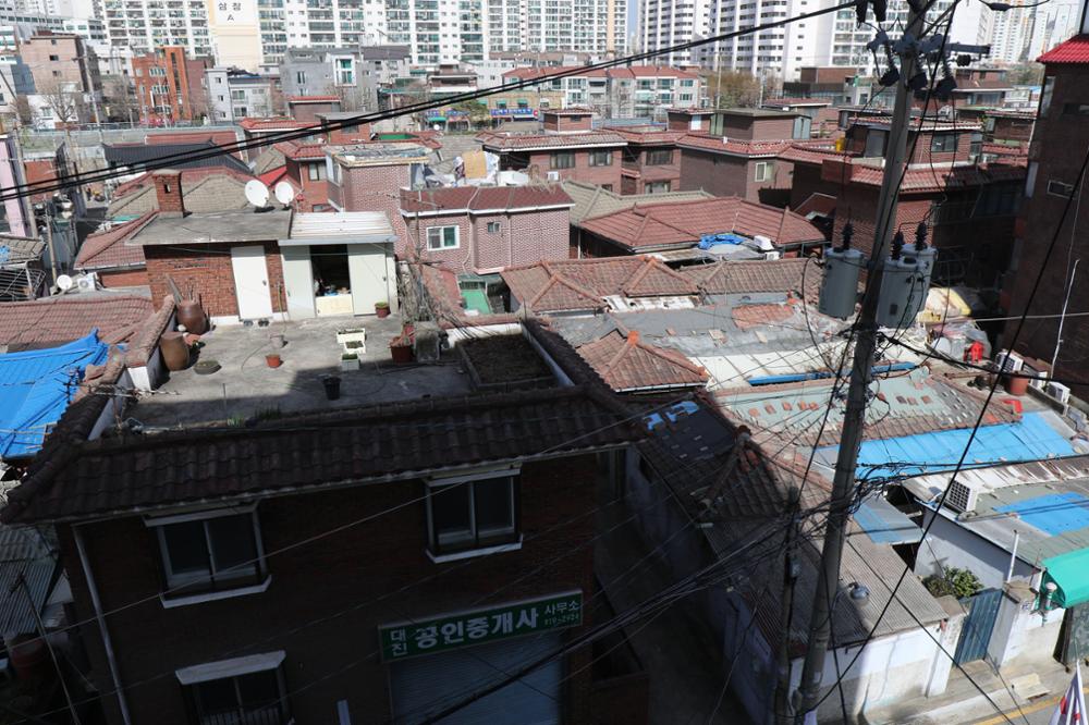 장위3동 좁은 골목 부감(2)