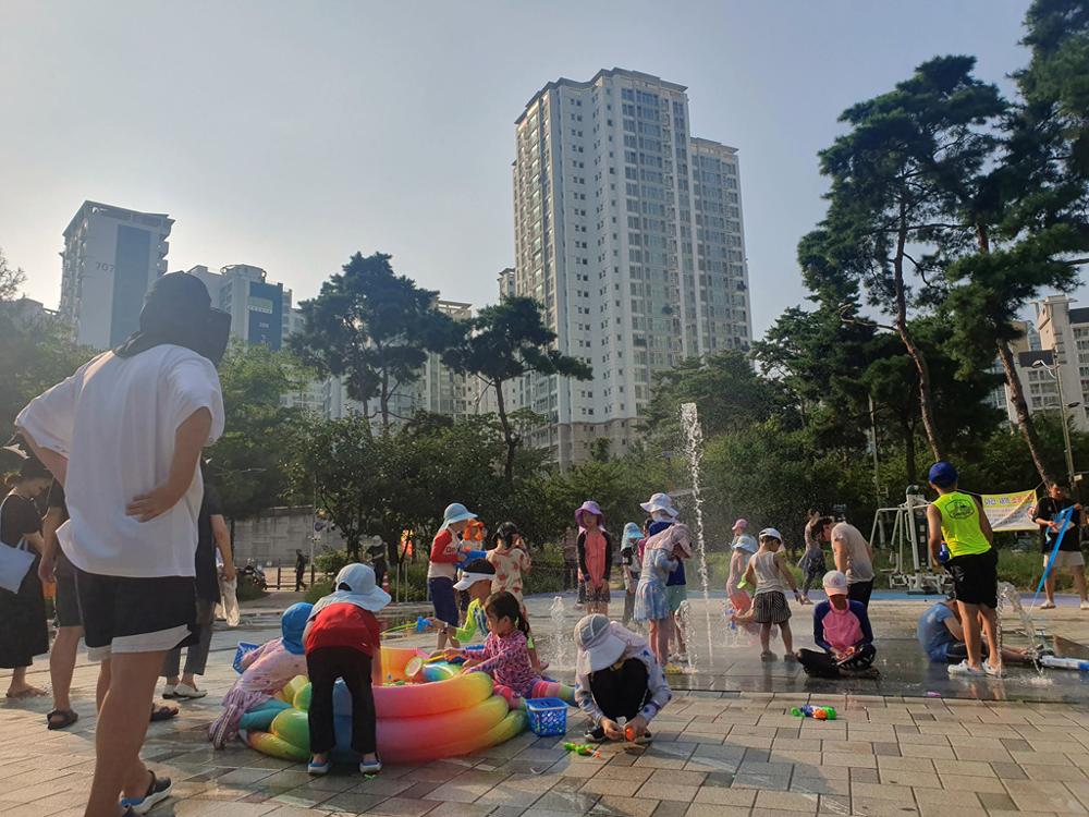 길음뉴타운 어린이 분수대 놀이터