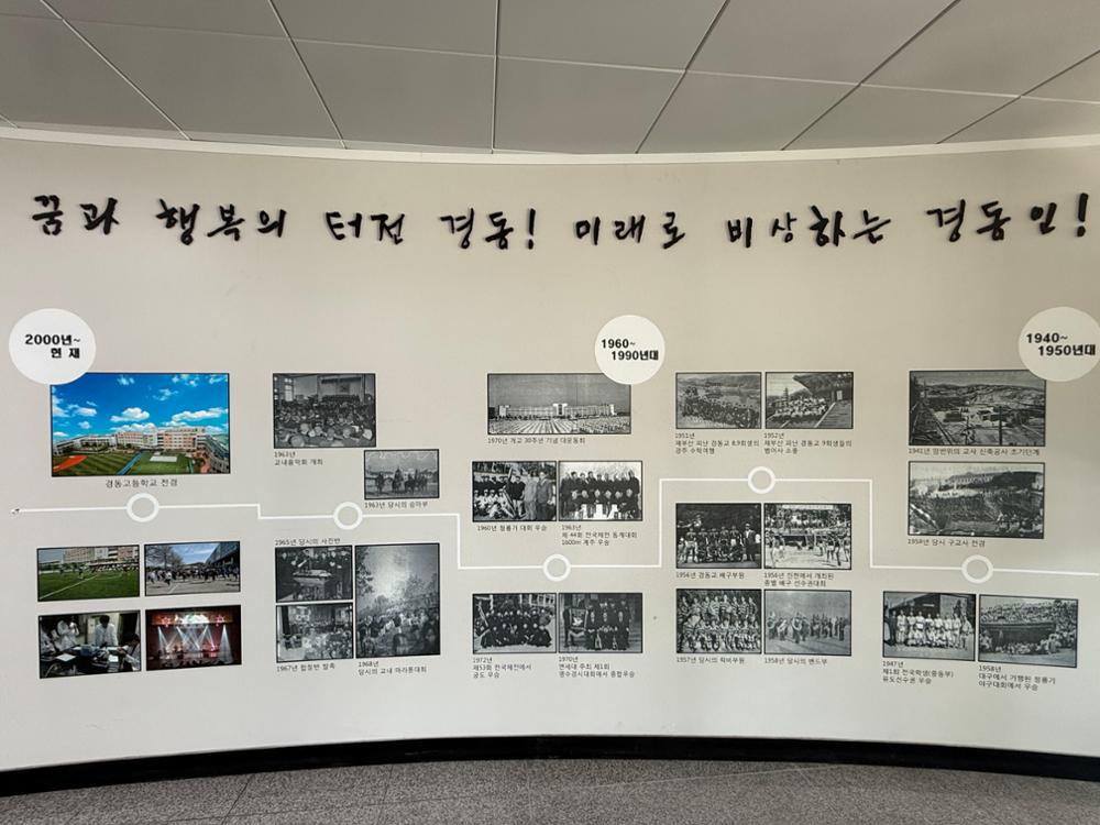 경동고 연대별 기록물