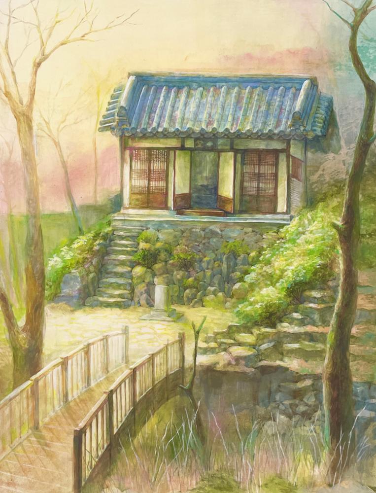 최다예, <봄이 오고 있는 길상사>