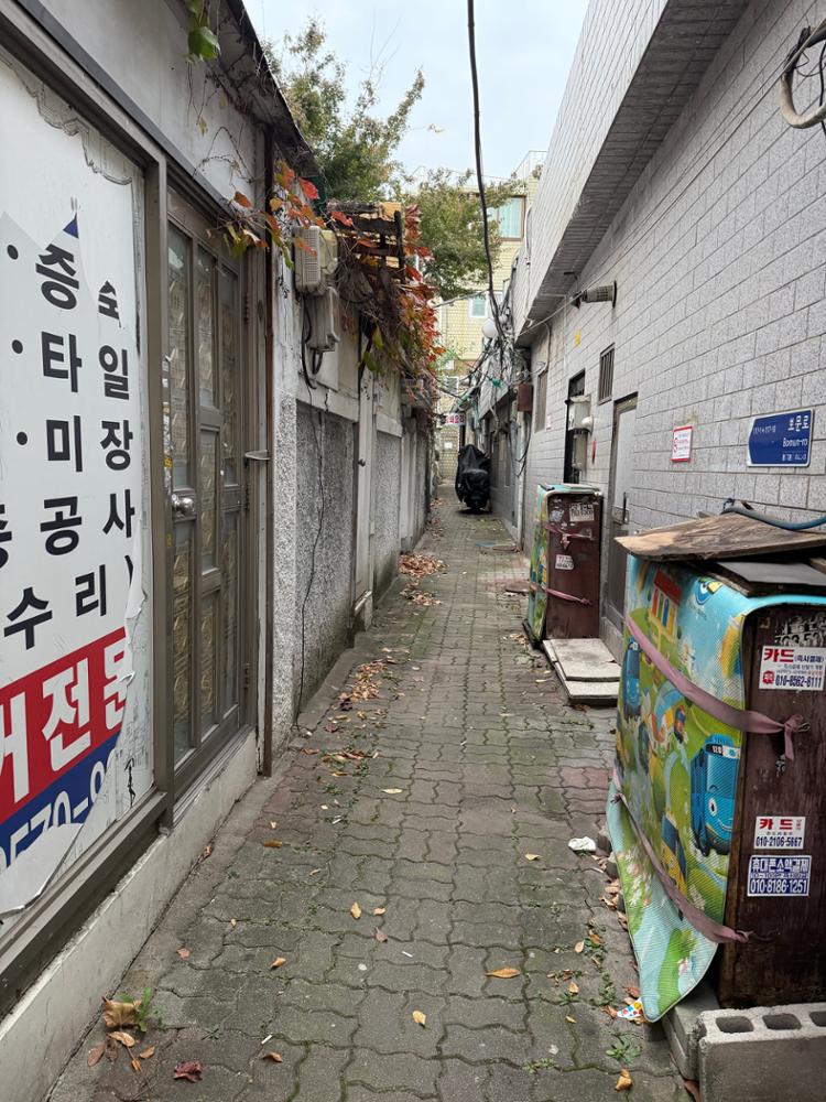 보문역 1번출구 옆 골목길