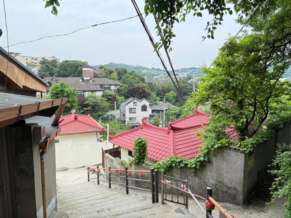골목에서 내려다본 주변 지역