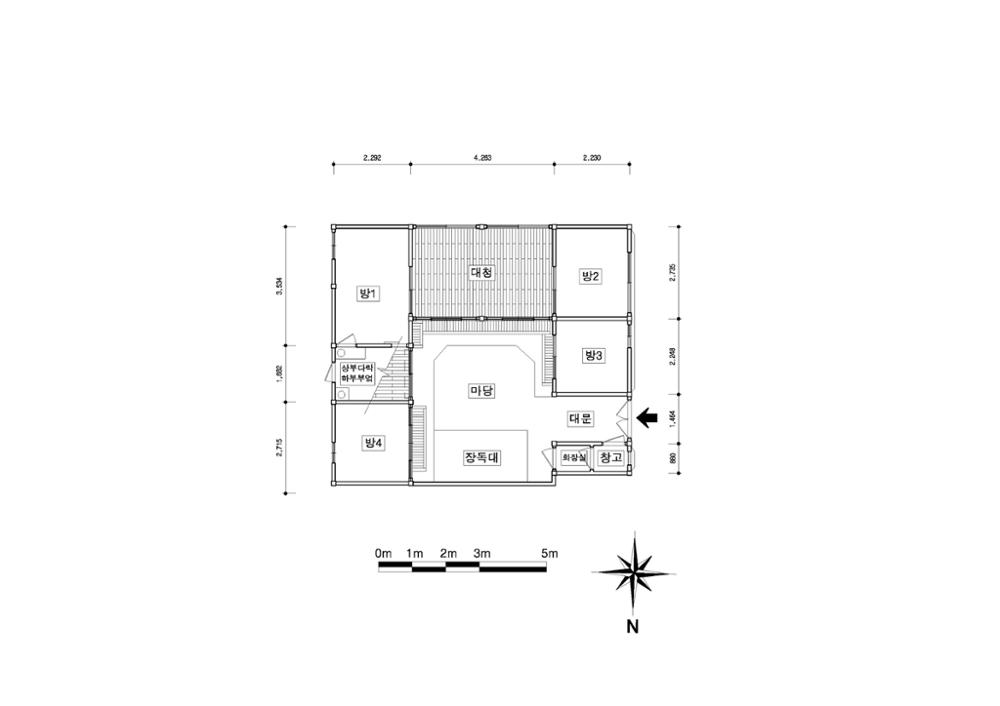 희망여관 개조 전 평면도