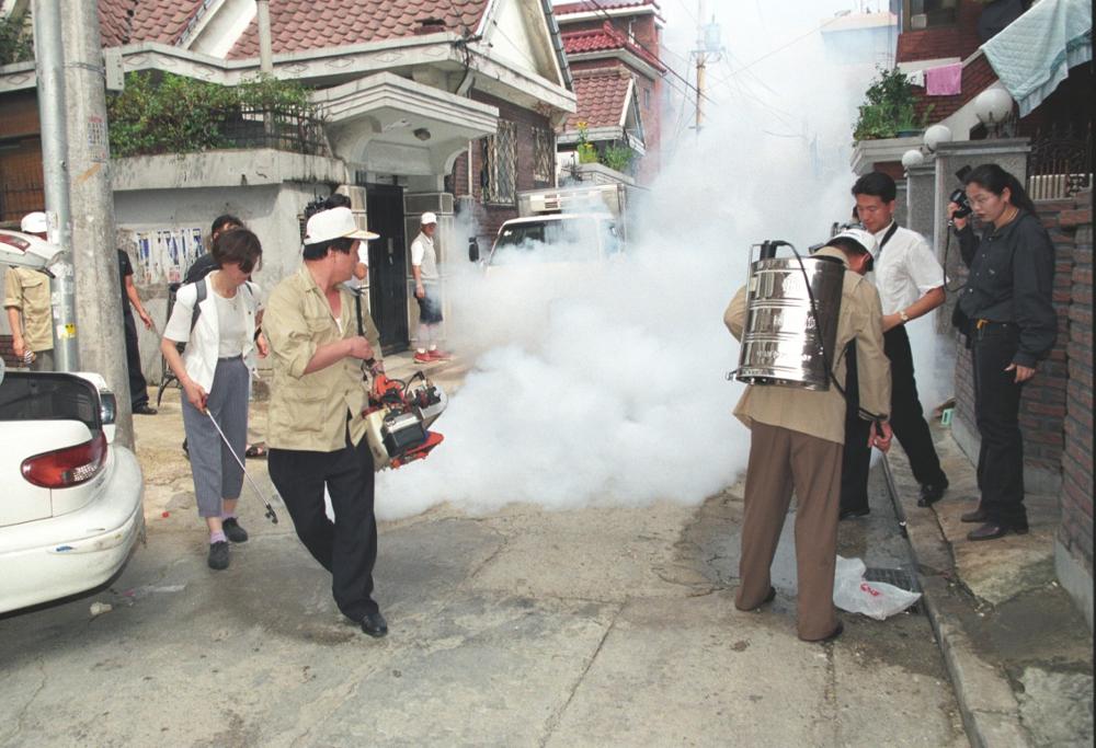 석관동 수해지역방역