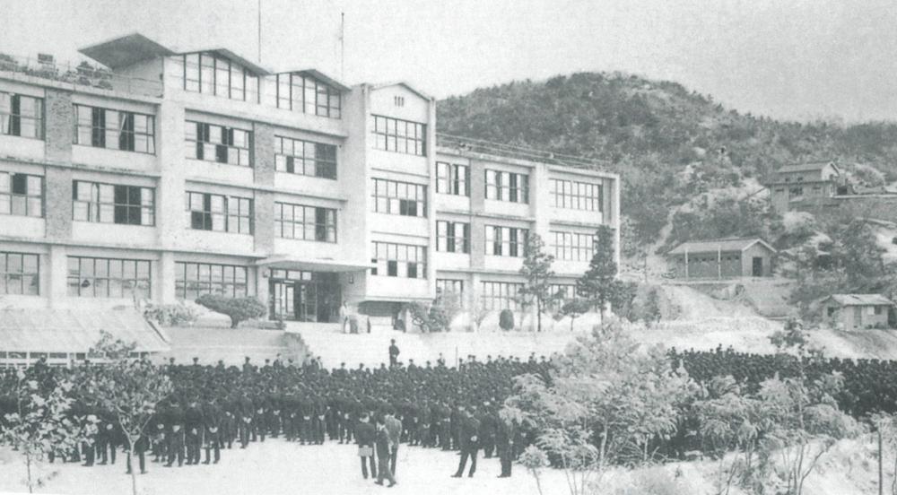 1968년 성북중학교 조회 모습