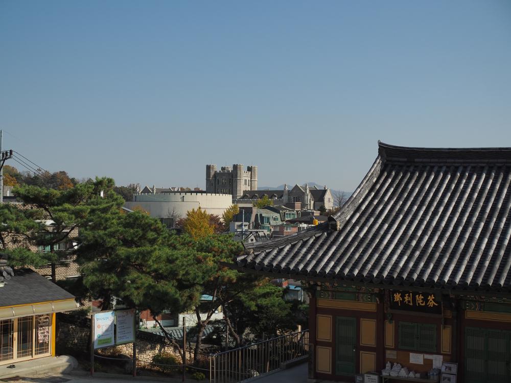 개운사에서 본 고려대학교