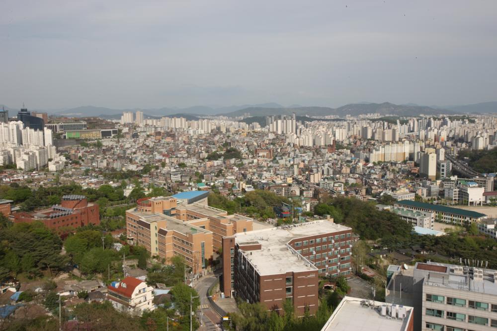 국민대학교에서 본 정릉동, 길음동 일대(1)