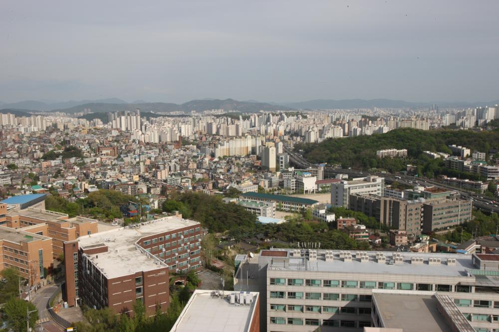 국민대학교에서 본 정릉동, 길음동 일대(2)