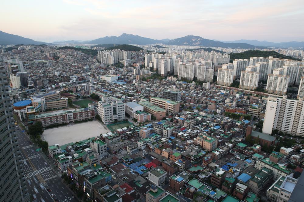 동일하이빌에서 본 월곡동 일대