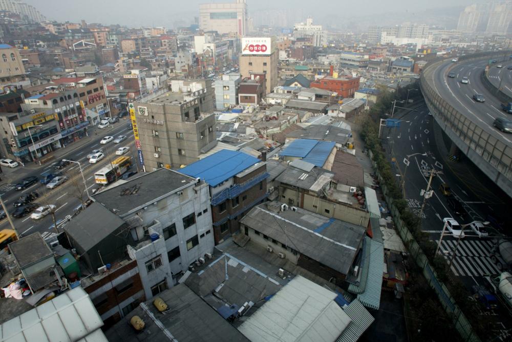 길음역환승주차장에서 본 길음동, 하월곡동 일대(1)