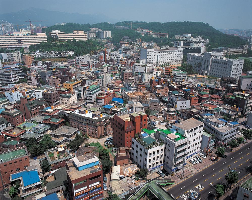 안암동 일대와 고려대학교