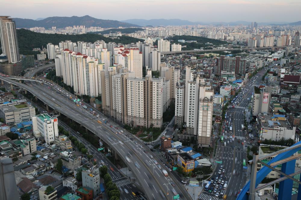 동일하이빌에서 본 월곡동,  종암동 일대(2)