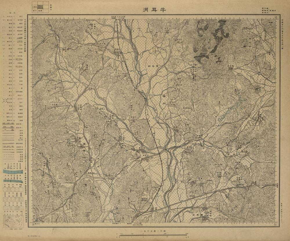 1915년 경성 및 인천지방1(우이동) 지도