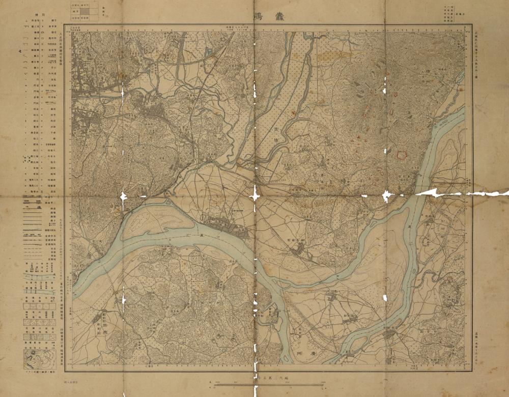 1915년 경성 및 인천지방2(독도) 지도