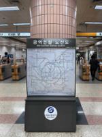 안암역 B2 대합실 광역전철 노선도