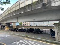상월곡역 1번출구 앞 오토바이 주차모습
