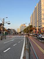 길음뉴타운(중) 버스정류장 도로