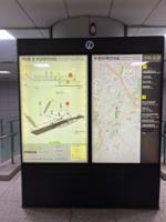 북한산보국문역 안내도