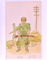 김성환, <6.25스케치 1950년 9월 28일 철모 쓴 국군병사들>, 1950